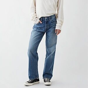 Re/done low slung 90’s in perfect vintage blue sz 28